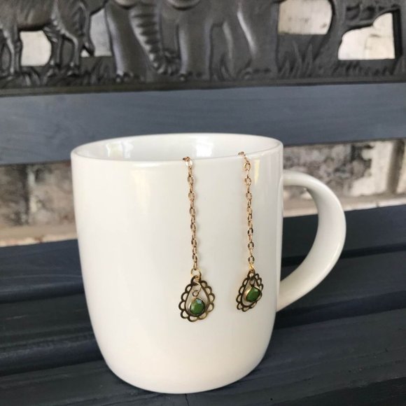 New Handmade Gold-Tone and Green "Slytherin" (Harry Potter) Threaders (Ver 26) - Picture 4 of 8